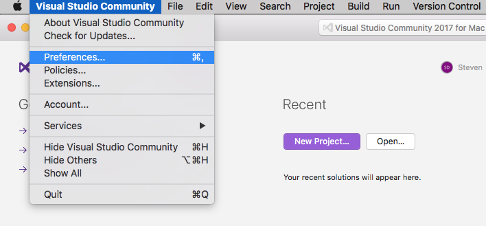 is visual studio community for mac