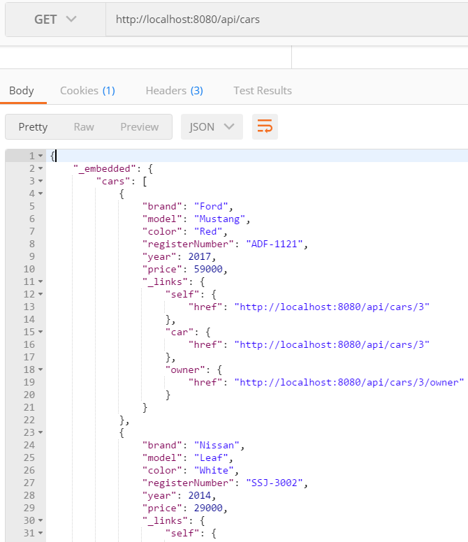 读书笔记《hands-on-full-stack-development-with-spring-boot-2-0-and-react》使用Spring Boot创建REST风格的Web服务