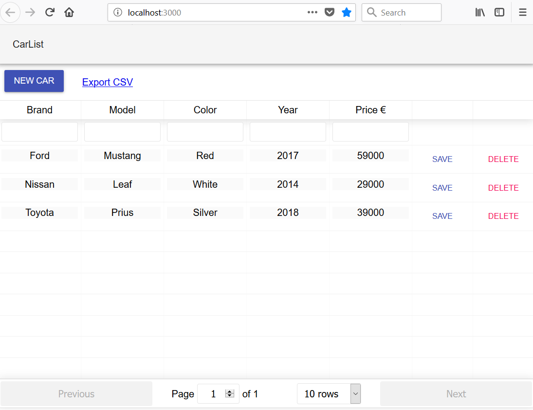 读书笔记《hands-on-full-stack-development-with-spring-boot-2-0-and-react》使用Reaction材质设置前端的样式-UI