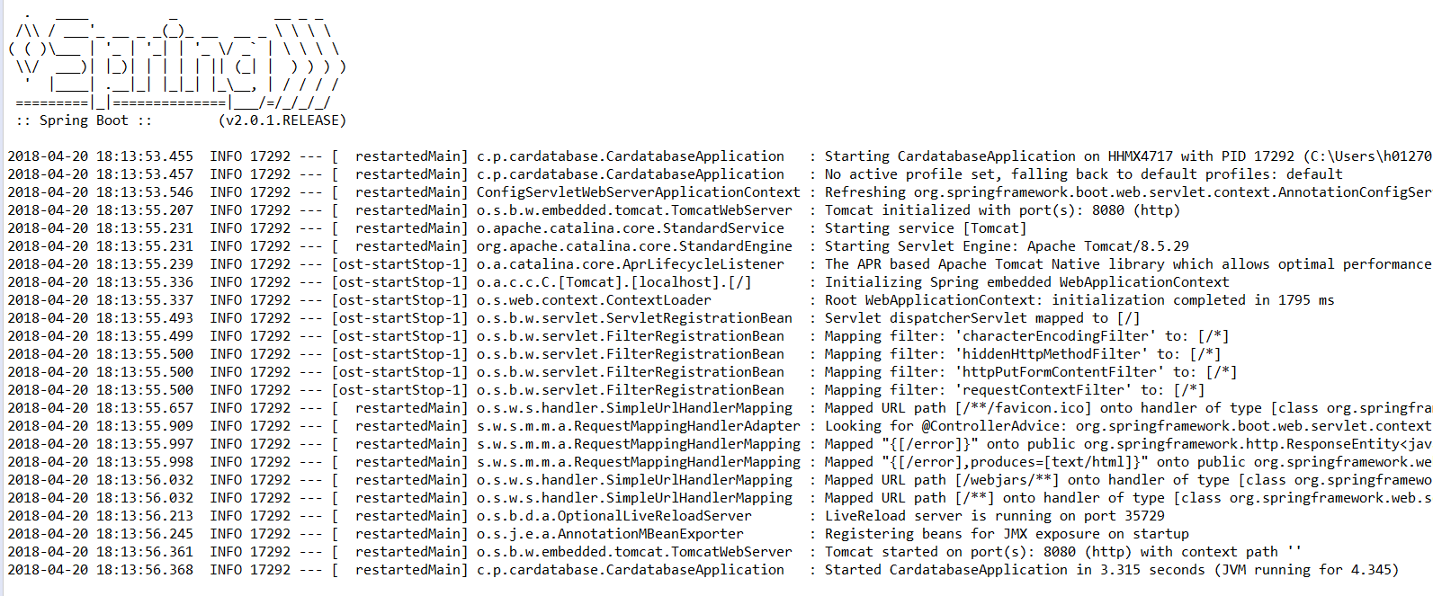 读书笔记《hands-on-full-stack-development-with-spring-boot-2-0-and-react》设置环境和工具-后端