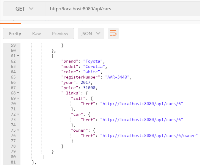 读书笔记《hands-on-full-stack-development-with-spring-boot-2-0-and-react》使用Spring Boot创建REST风格的Web服务