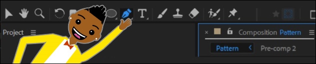 Nesting precomps and using the pen tool
