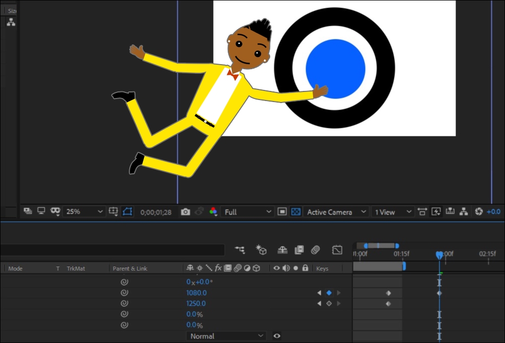 Creating a transition shape