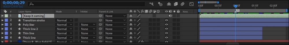Importing audio and creating composition markers