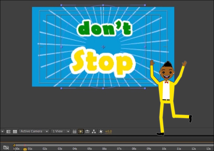Creating an animated background shape