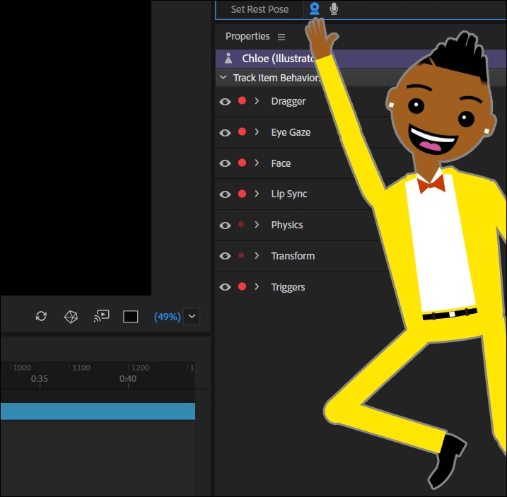 Character Animator interface