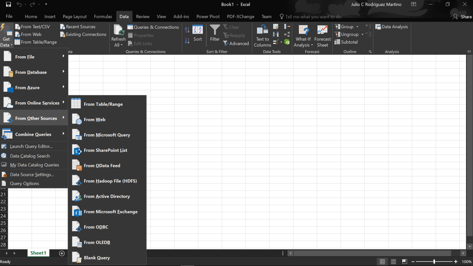 microsoft excel machine learning