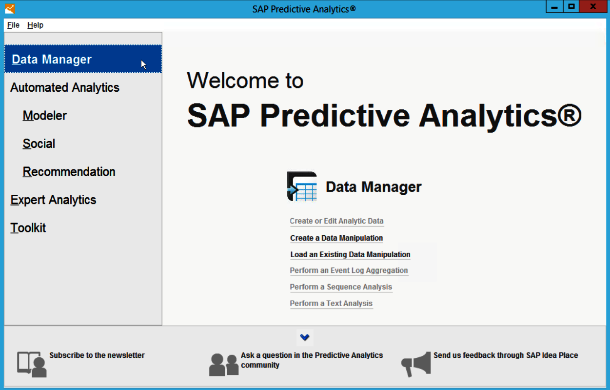 Automated Analytics forecasting in SAP Predictive Analysis SAP