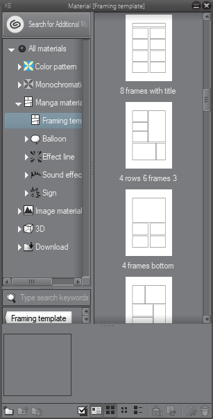 Using Framing template materials | Learn Clip Studio Paint - Second Edition