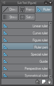 clip studio paint symmetrical ruler