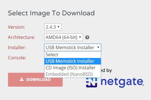 TÉLÉCHARGER PFSENSE 2.4.3 ISO