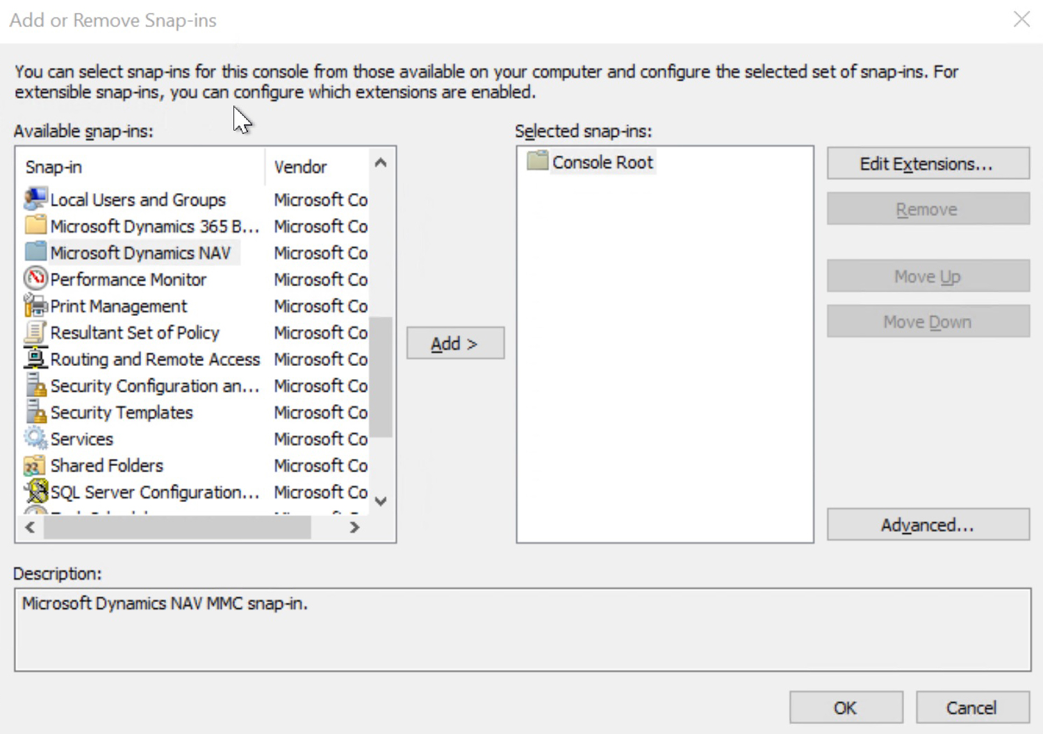 Ms config