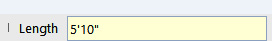 Figure 1.9: SketchUp Pro Status Bar with Measurements Box Showing a Typed Distance (Dimensional) Value
