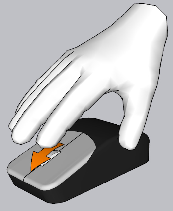 Figure 1.19: Zoom Tool Reference Guide for 3-Button Mouse
