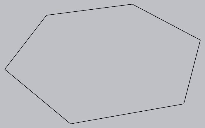 Figure 1.35: Curve – Polygon (Hexagon)
