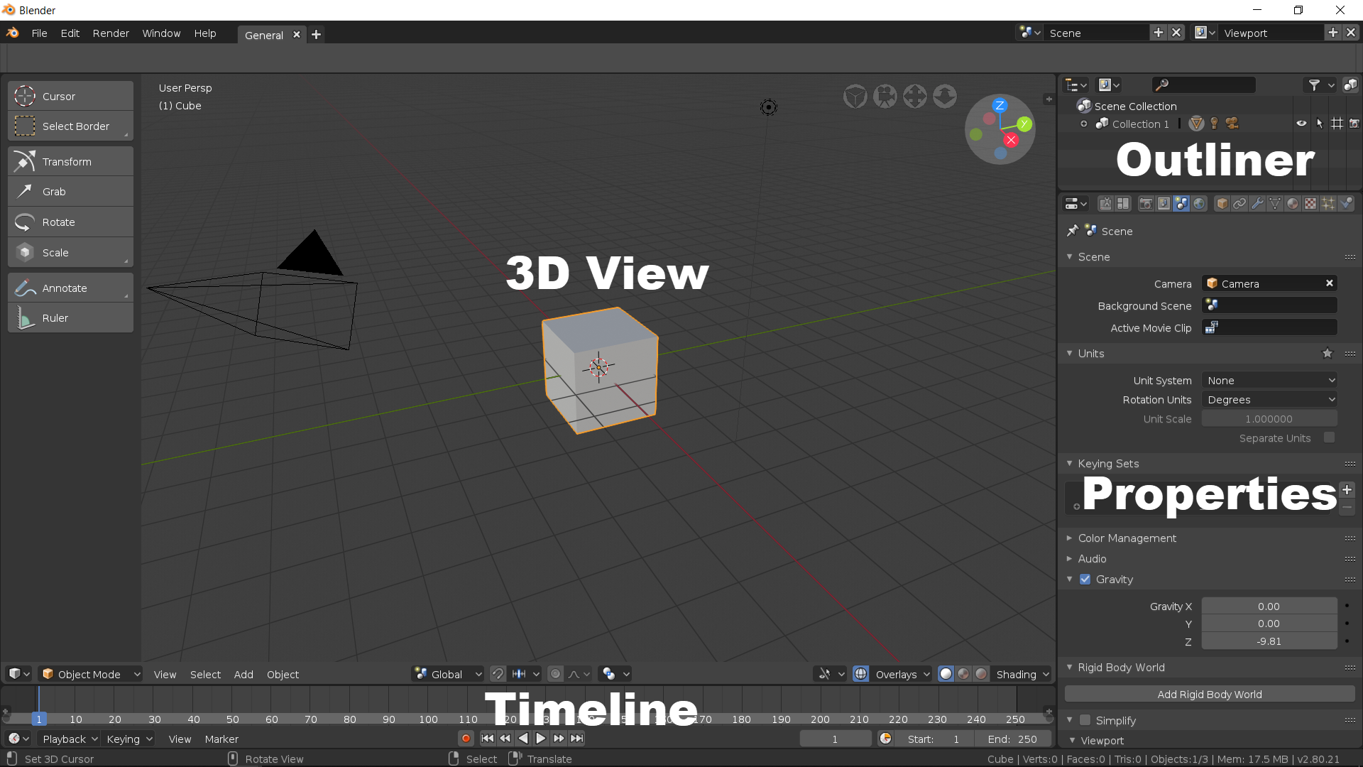 what screens are on the windows of blender 3d animation