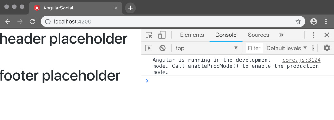 Figure 1.17: The header and footer placeholders