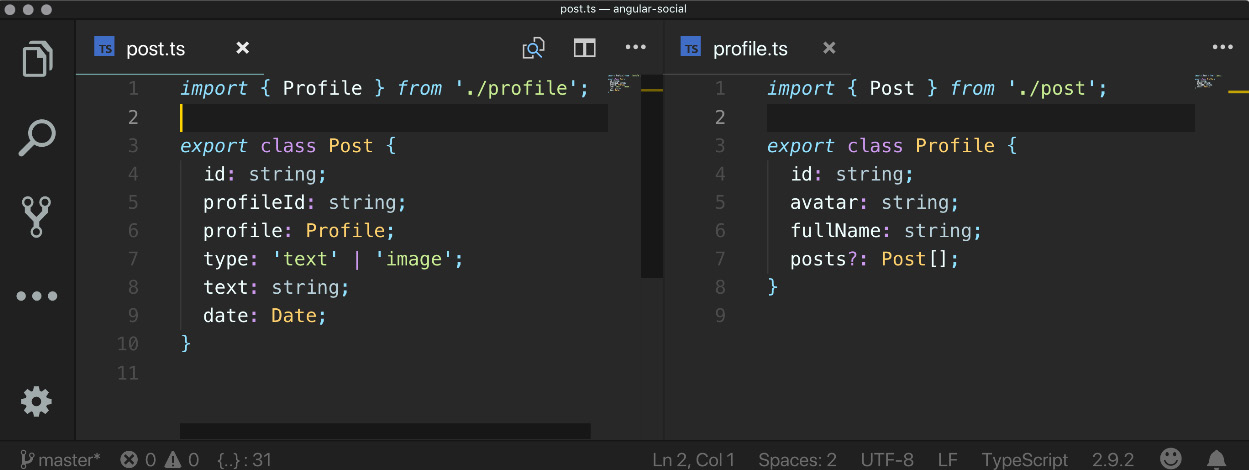 Figure 1.27: Importing our model types