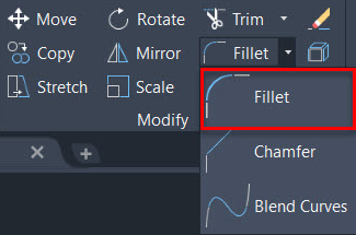 fillet cad 2018