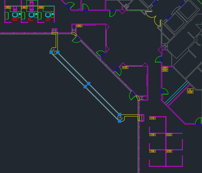 autocad commands only working on visible objets