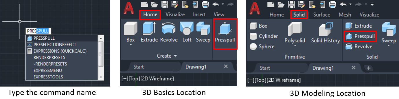 Using the Presspull command | Practical Autodesk AutoCAD 2021 and ...