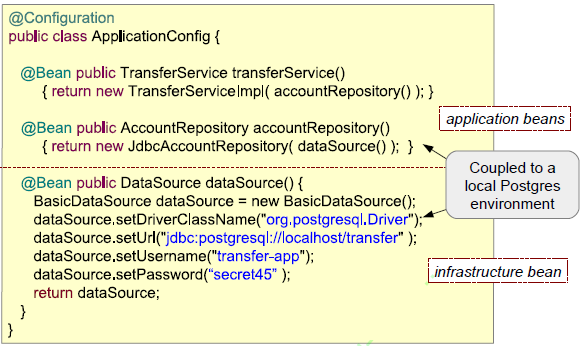 读书笔记《building-microservices-with-spring》使用依赖项注入模式连接Bean