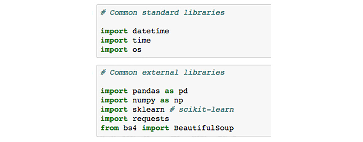 Figure 1.22: Importing Python libraries
