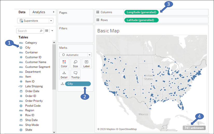 Tableau Map Visualization