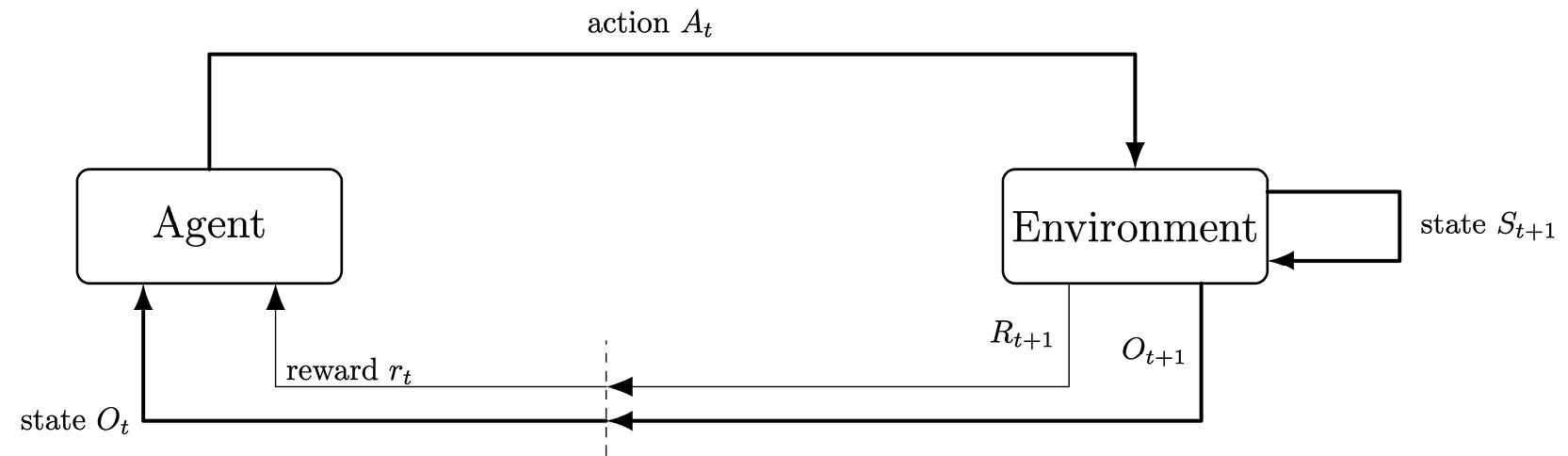 Figure 1.13: A representation of a partially observable environment