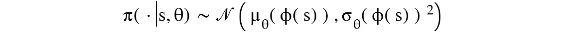 Figure 1.23: Expression for a Gaussian policy