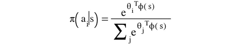 Figure 1.27: Expression for a Boltzmann policy