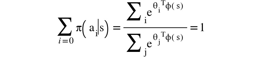 Figure 1.28: A Boltzmann policy over all of the actions