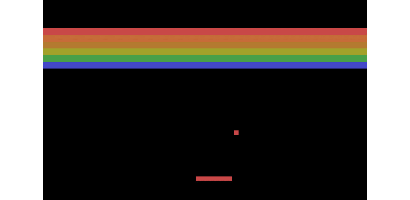 Figure 1.36: Breakout – one of the most famous Atari games