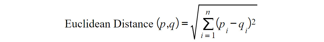 Figure 1.14: Euclidean distance formula for higher dimensional points
