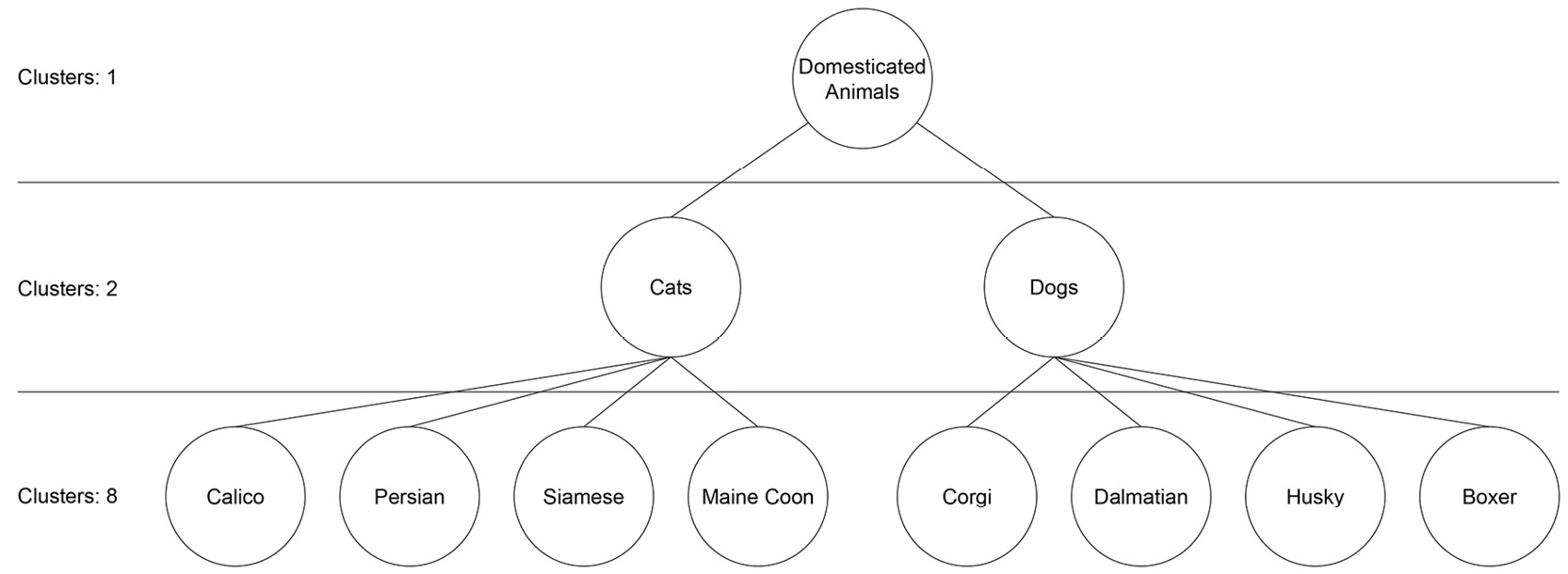 Figure 2.9: An animal taxonomy dendrogram
