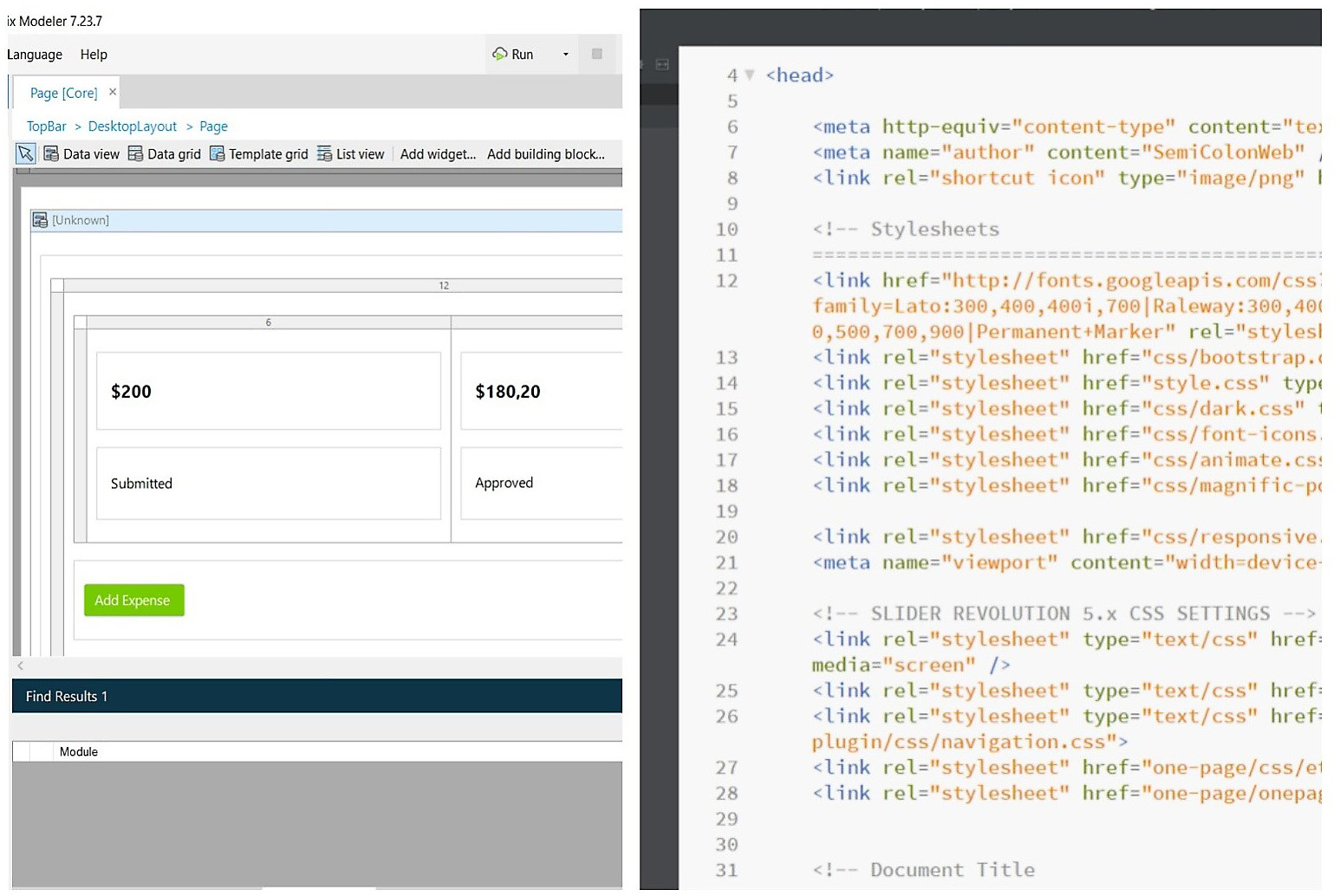 Figure 1.1 – Visual code versus traditional code
