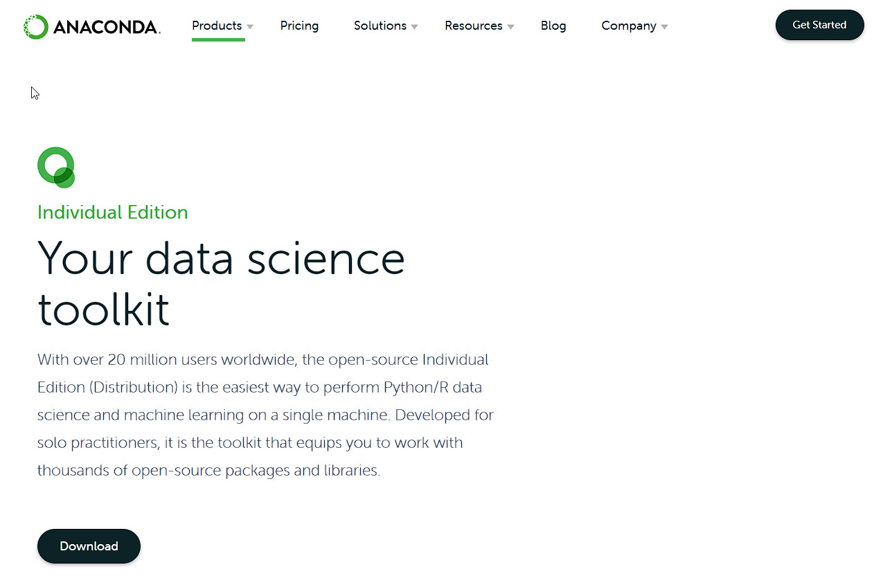 Figure 0.1: Anaconda Website