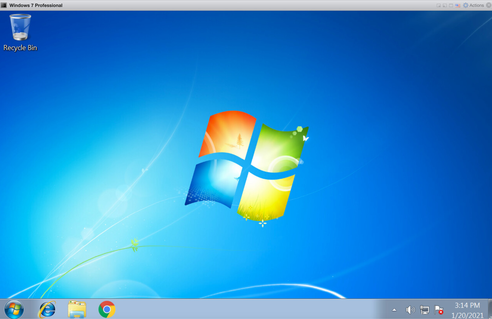 Figure 1.24 – Windows 7 virtual machine
