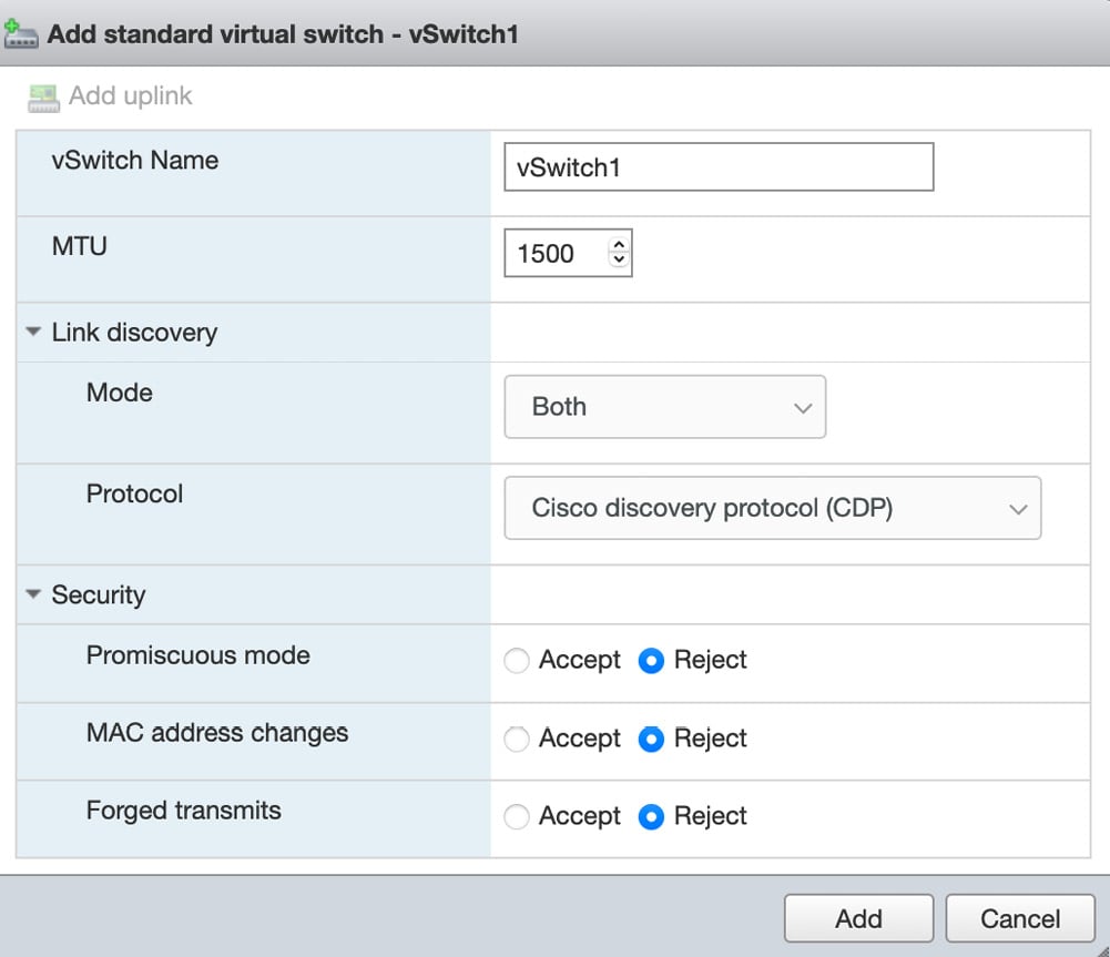 Figure 1.30 – Configuring the virtual switch
