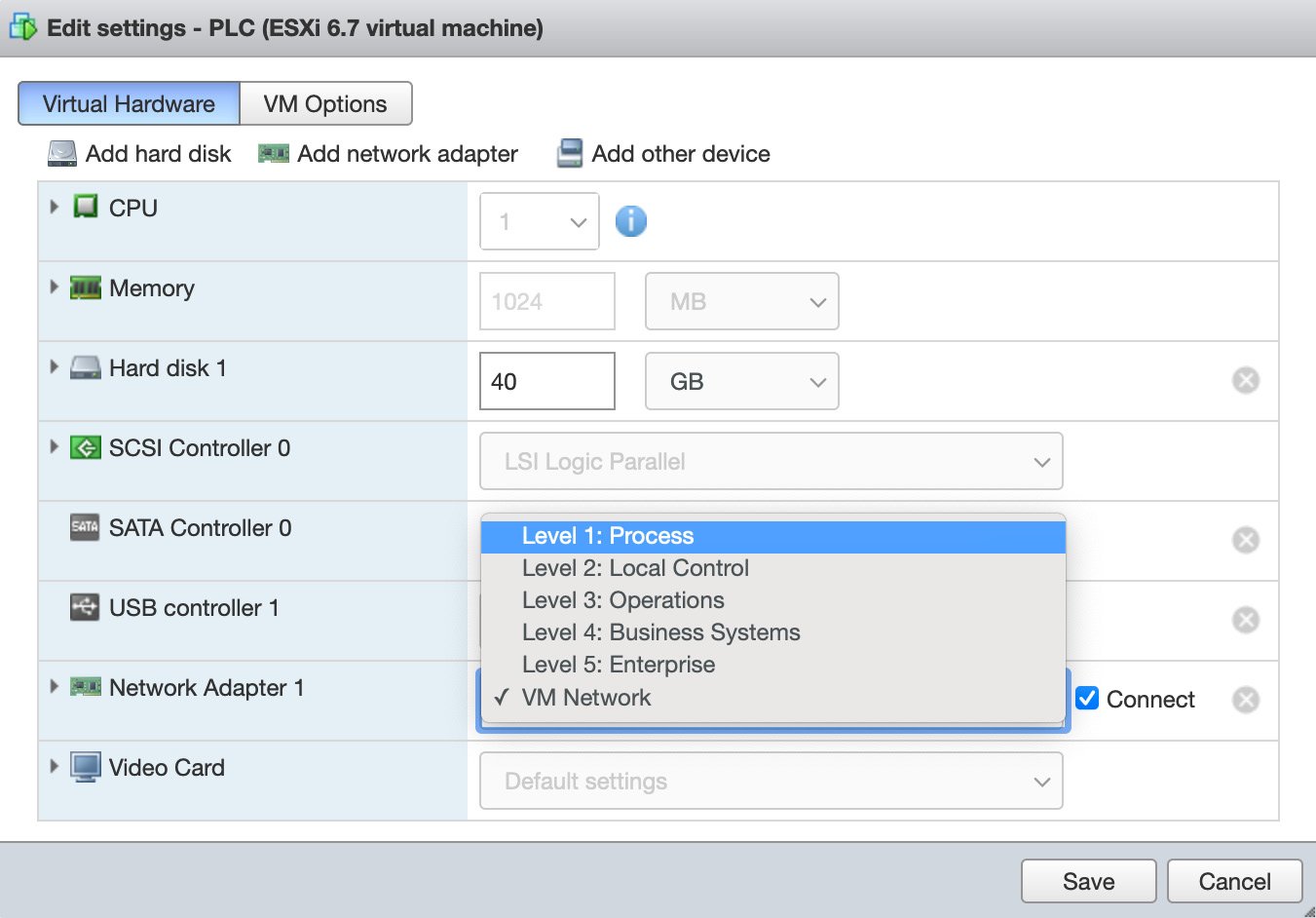 Figure 1.33 – Port Groups selection
