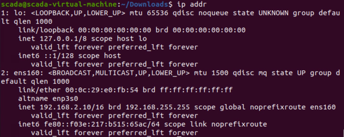 Figure 1.36 – Checking the network address
