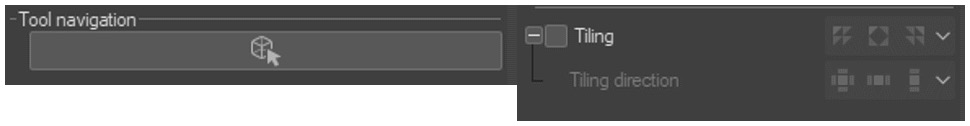 Figure 2.17 – Object tool option menu