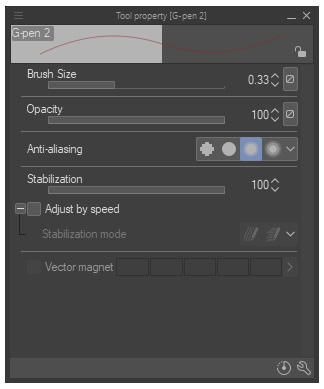 Figure 2.23 – Tool property window
