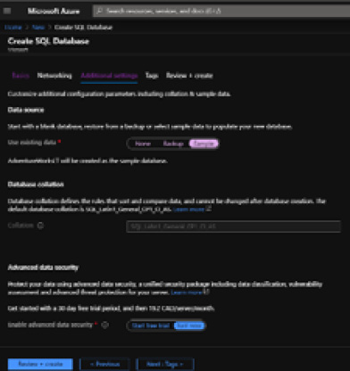 Figure 2.11 – Server Additional settings
