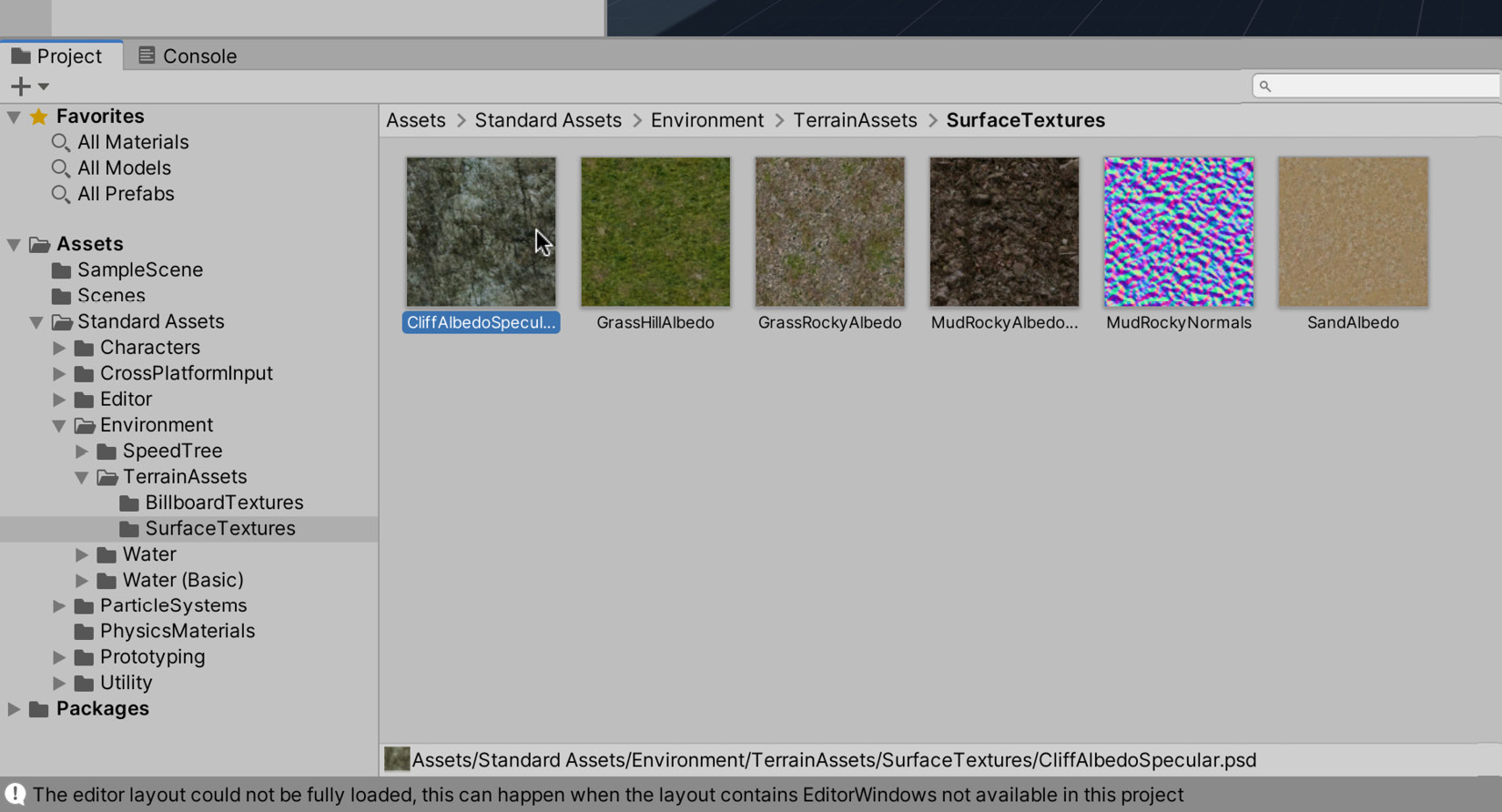 Figure 1.12 – Browsing imported assets from the Project panel