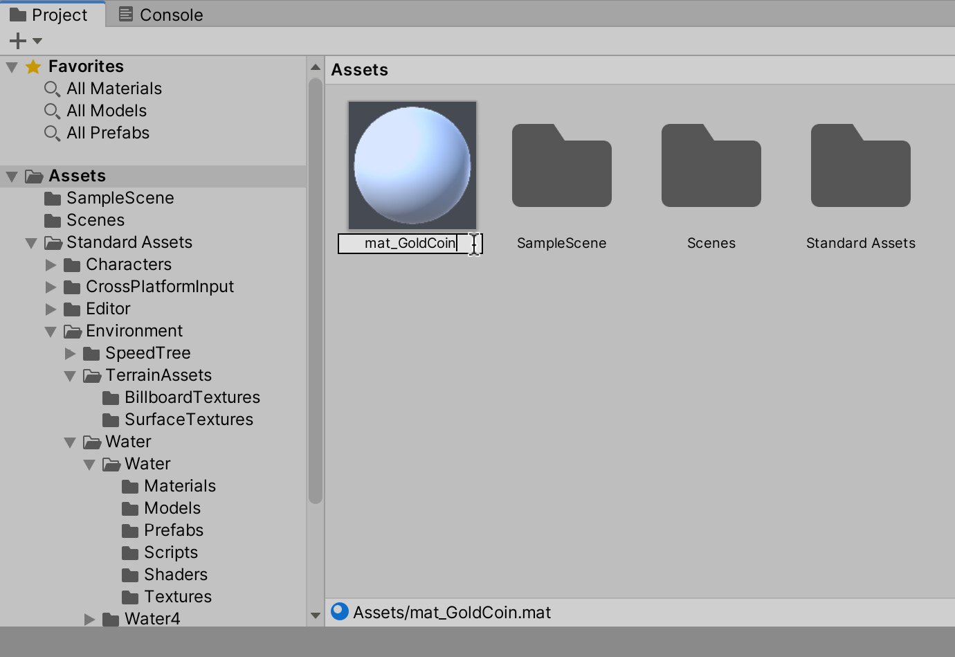 Figure 2.3 – The new Material asset
