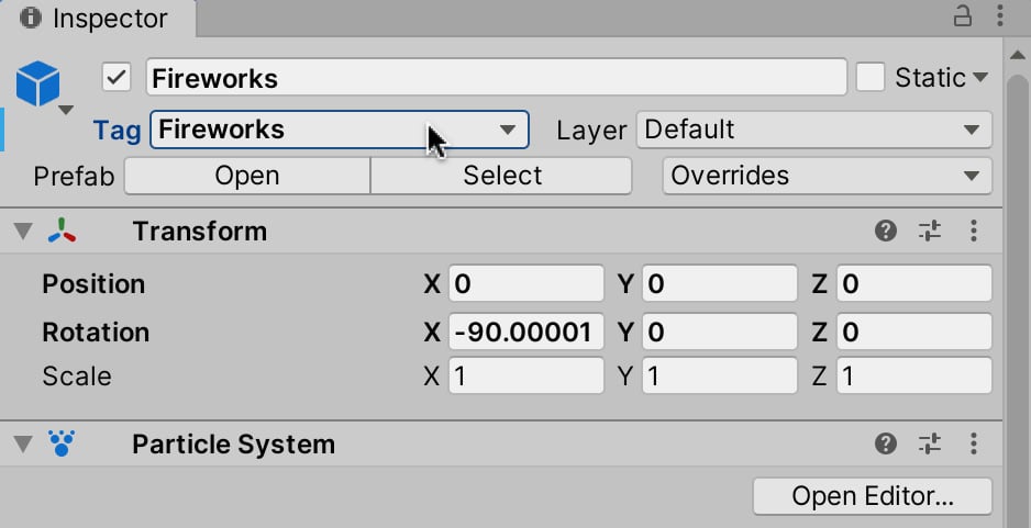 Figure 2.34 – Assigning the custom Tag
