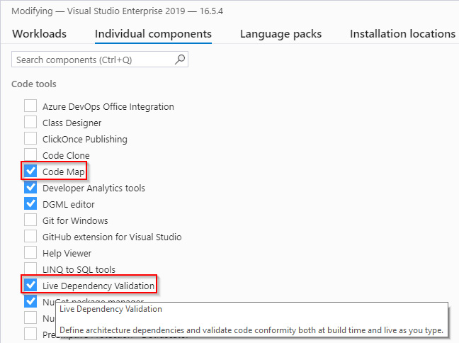 Figure 1.3 – Visual Studio Installer
