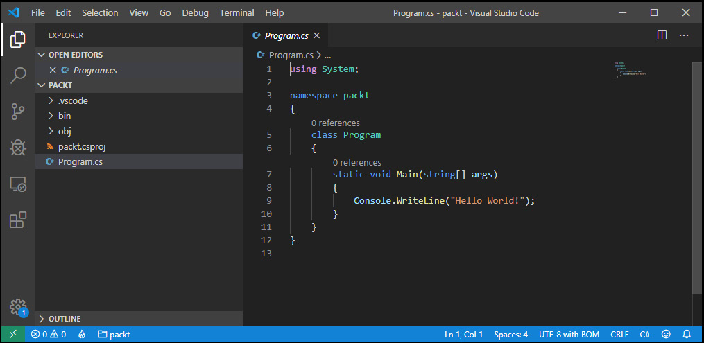 Figure 1.6 – VS Code – Windows
