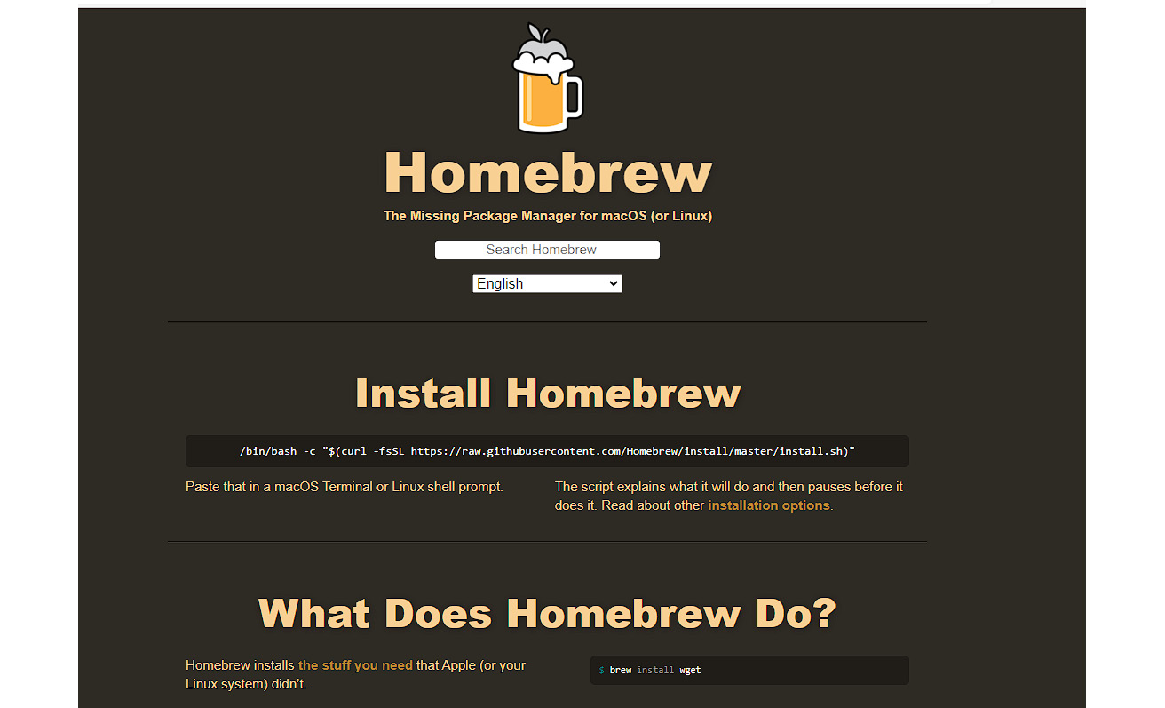 Figure 0.17: Installing Homebrew